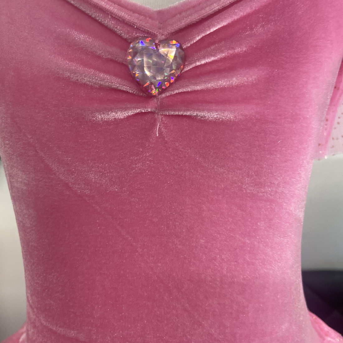 Princess Rose Velvet Dress with Ombre Tulle 5-6 Years