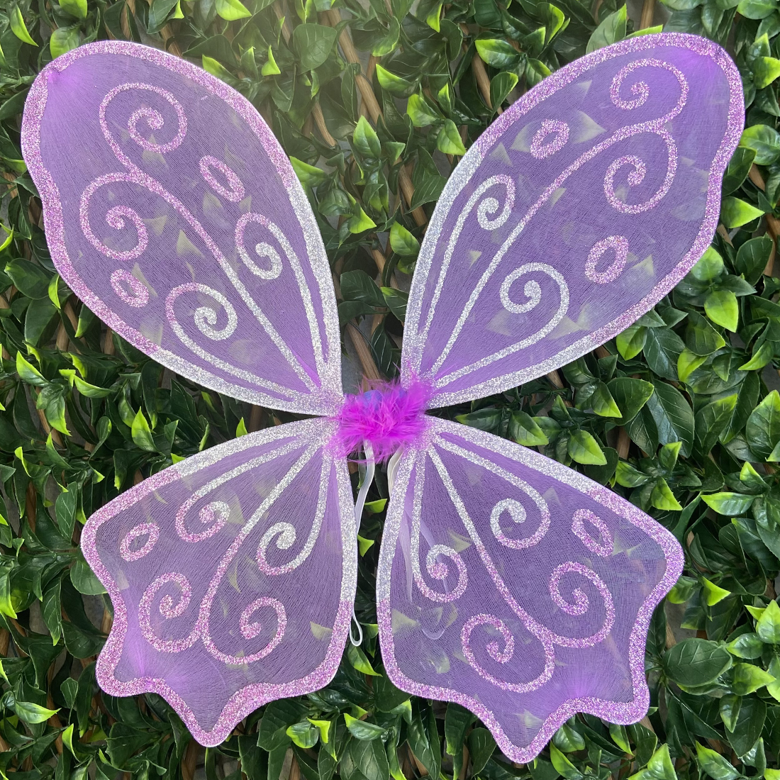 Purple and Silver Handmade Fairy Wings