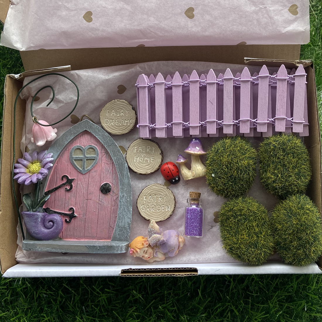Purple Daisy Fairy Door Kit