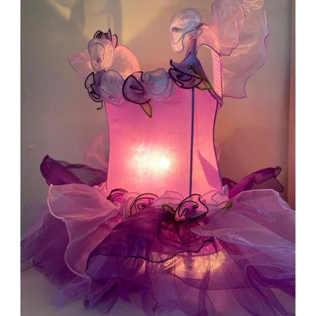 Purple Fairy Dress Lamp