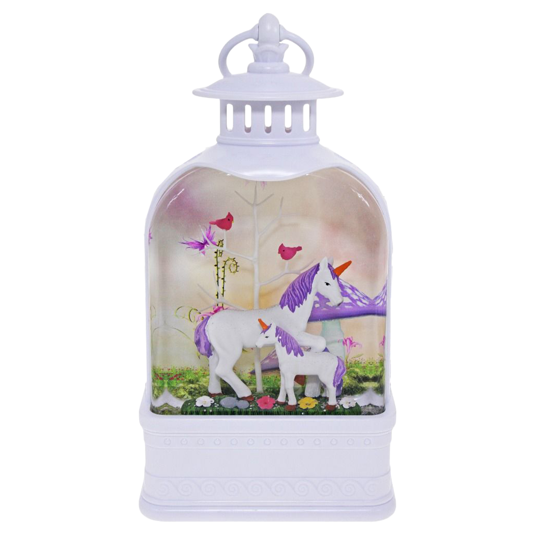 Purple Unicorn Glitter Lantern