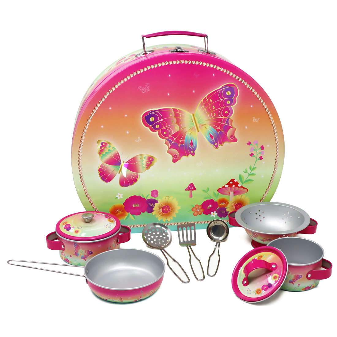 Rainbow Butterfly Cooking Set In Carry Case