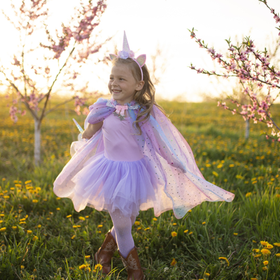 Rainbow Unicorn Cape & Headband