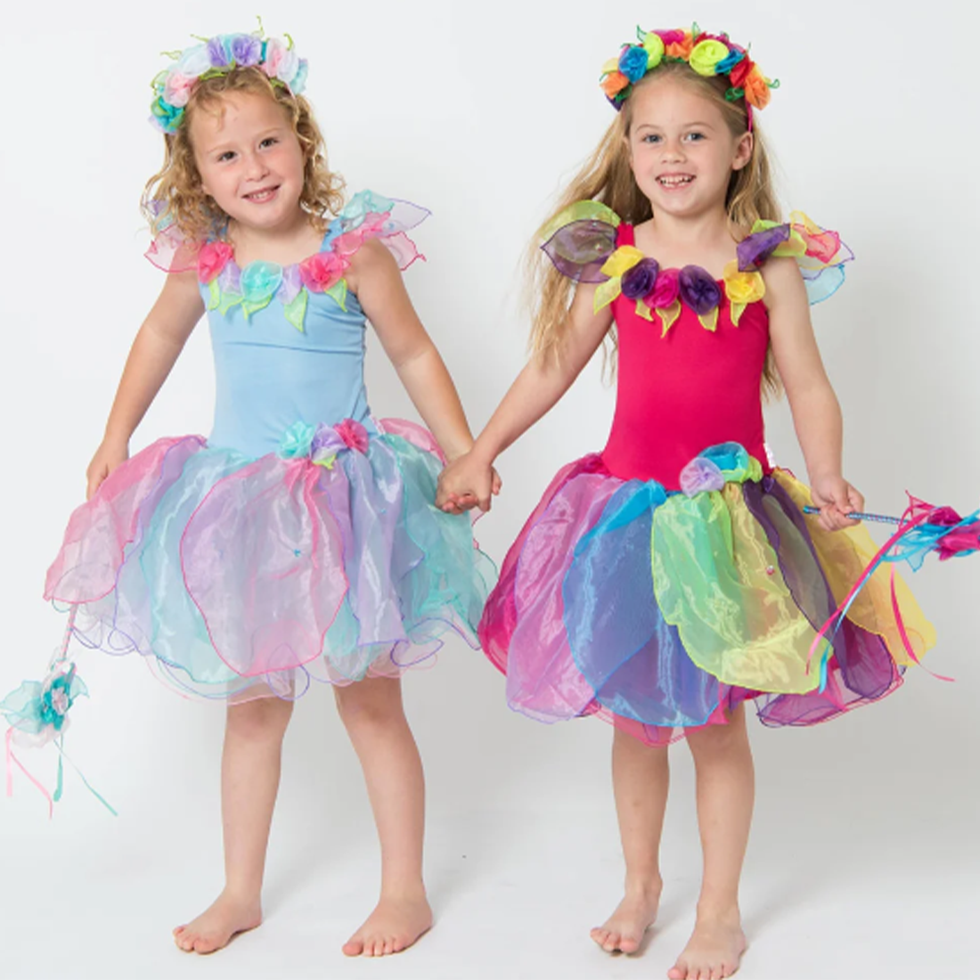 Rainbow Wish Fairy Dress and Wishing Wand
