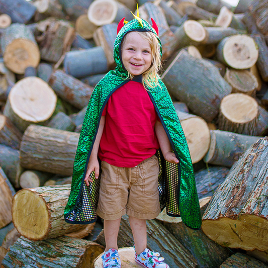 Reversible Dragon Knight Cape Size 5-6 Years