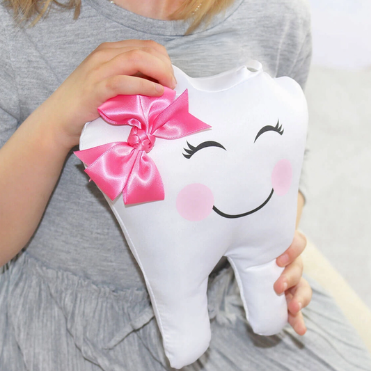 Rose Pink Tooth Fairy Hanging Pillow