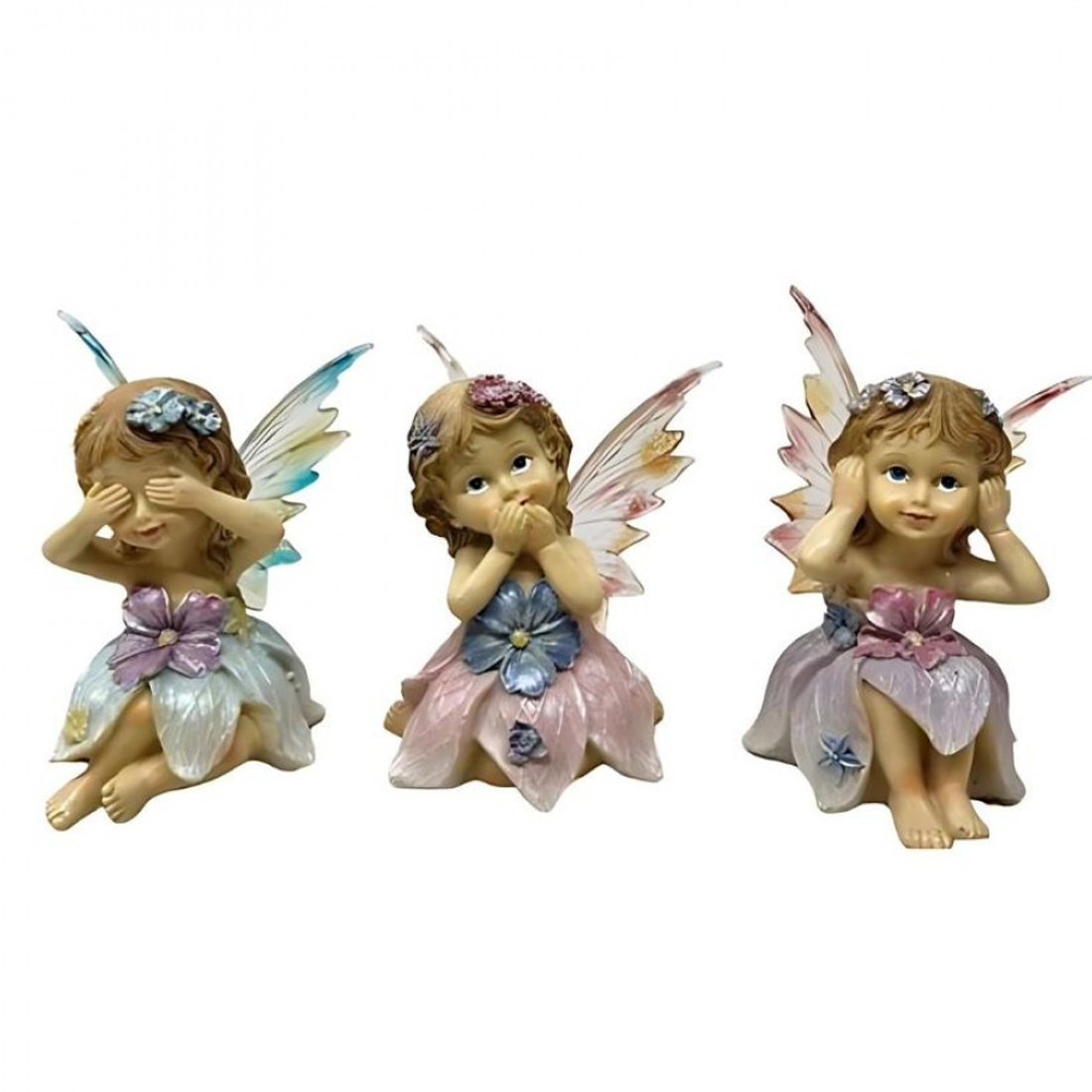 See Speak Hear No Evil Fairy Figurines Set Of 3