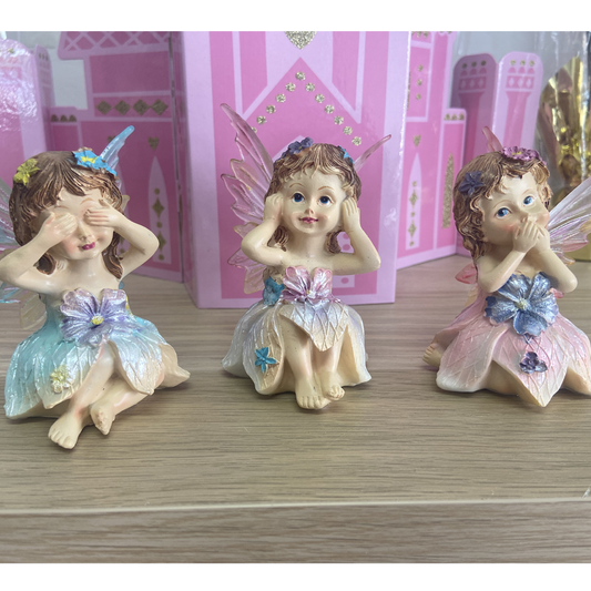 See Speak Hear No Evil Fairy Figurines Set Of 3