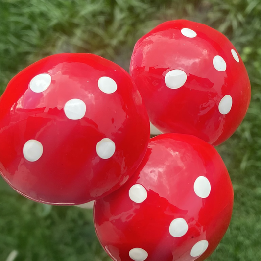 Set of 3 - Extra Large 4.7cm Mushrooms