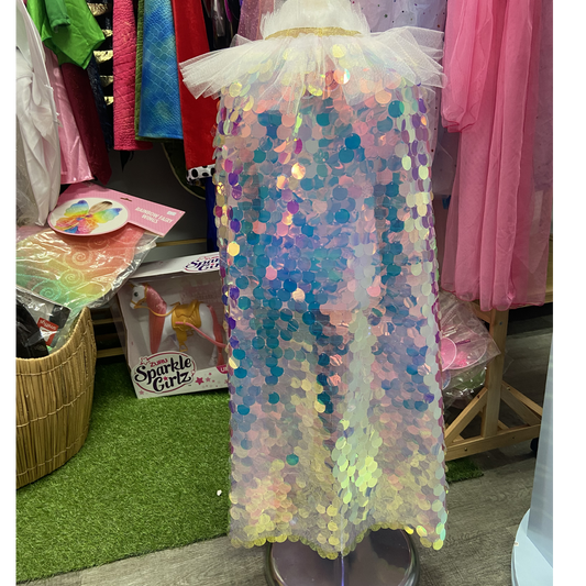 Shimmering Mermaid Sequinned Party Cape