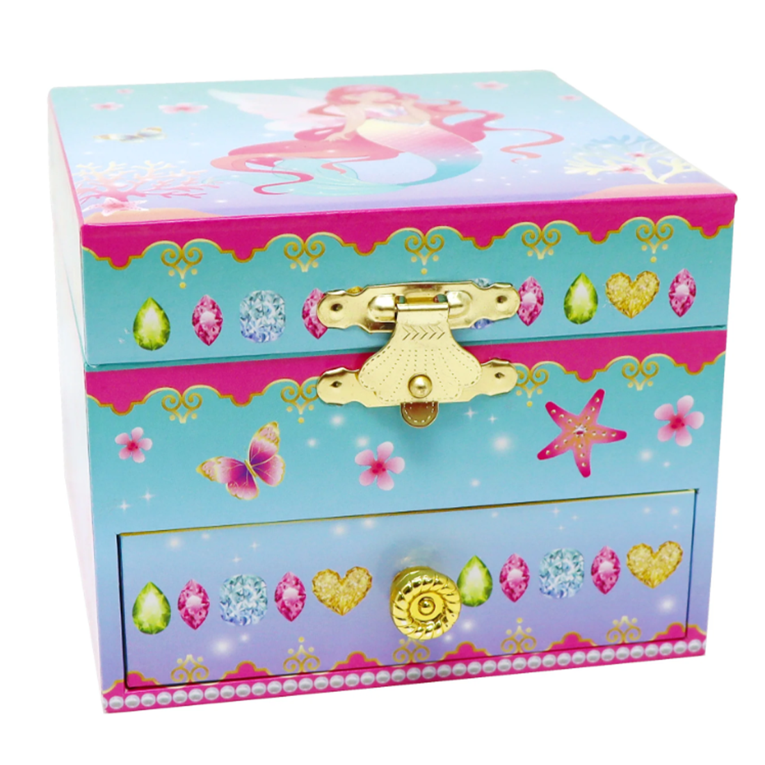 Shimmering Mermaid Small Musical Jewellery Box