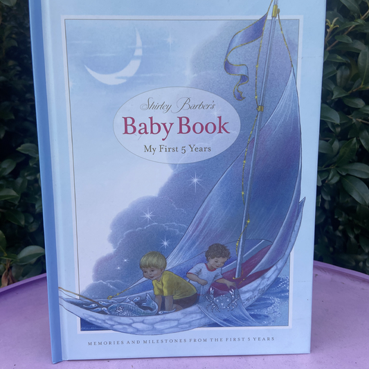 Shirley Barber's Baby Book-My First Five Years Blue