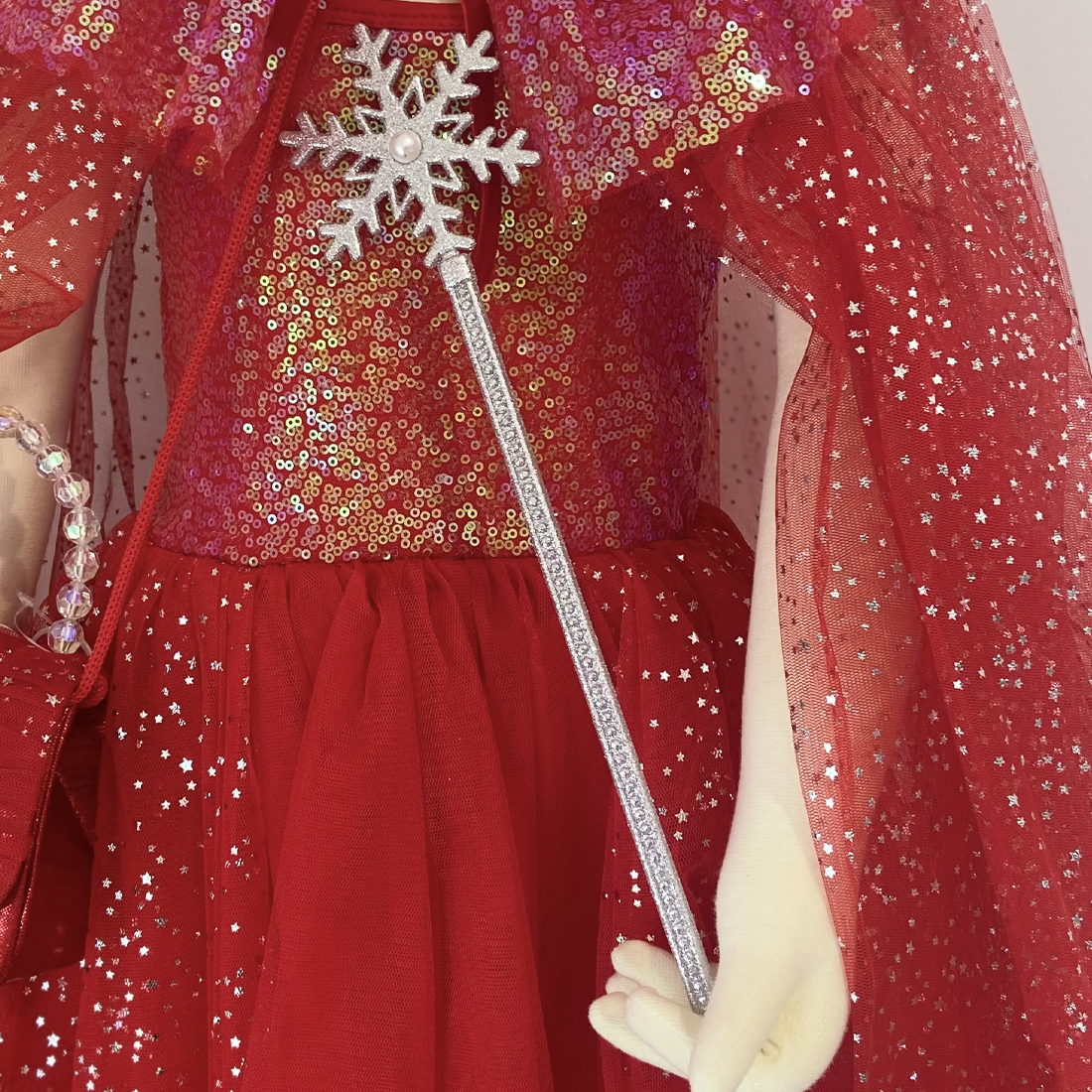 Silver Wish Snowflake Wand
