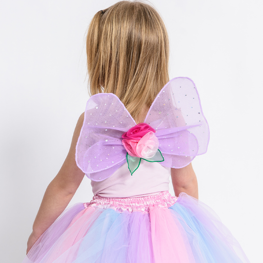 Small Lavender Flower Fairy Wings