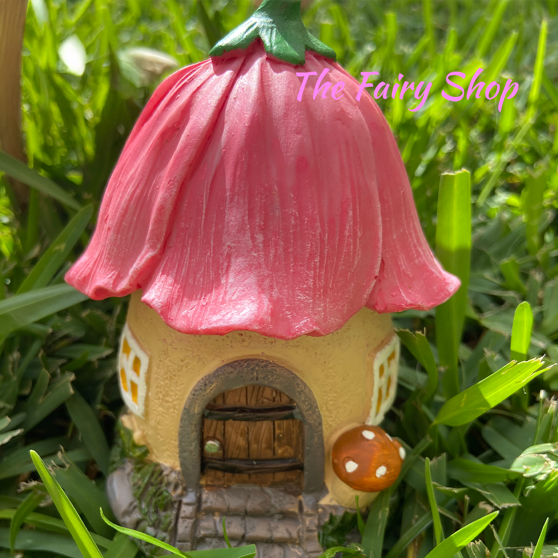 Small Pink Fairy Garden House