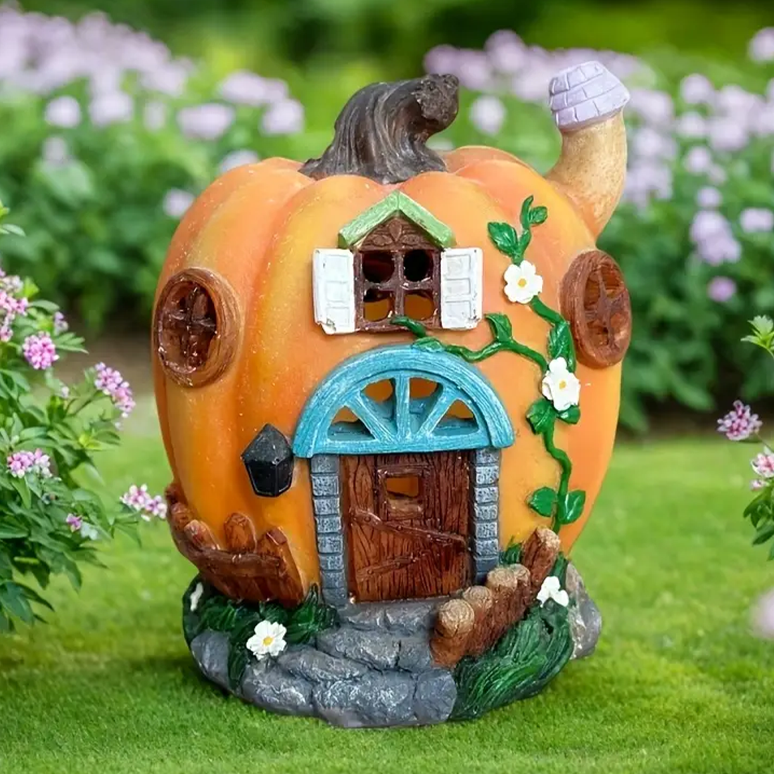Solar Powered Fairy Tale Pumpkin House