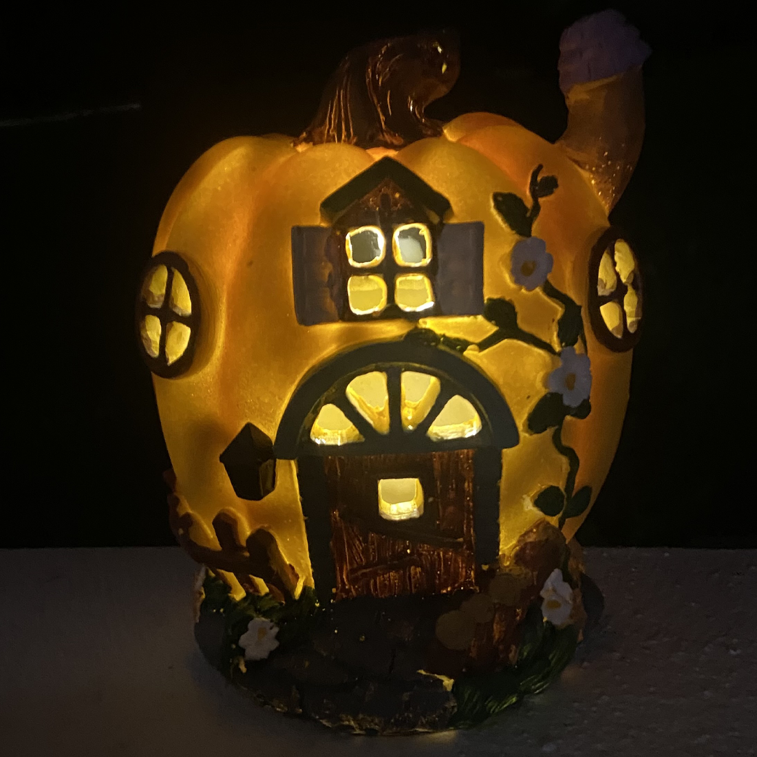 Solar Powered Fairy Tale Pumpkin House