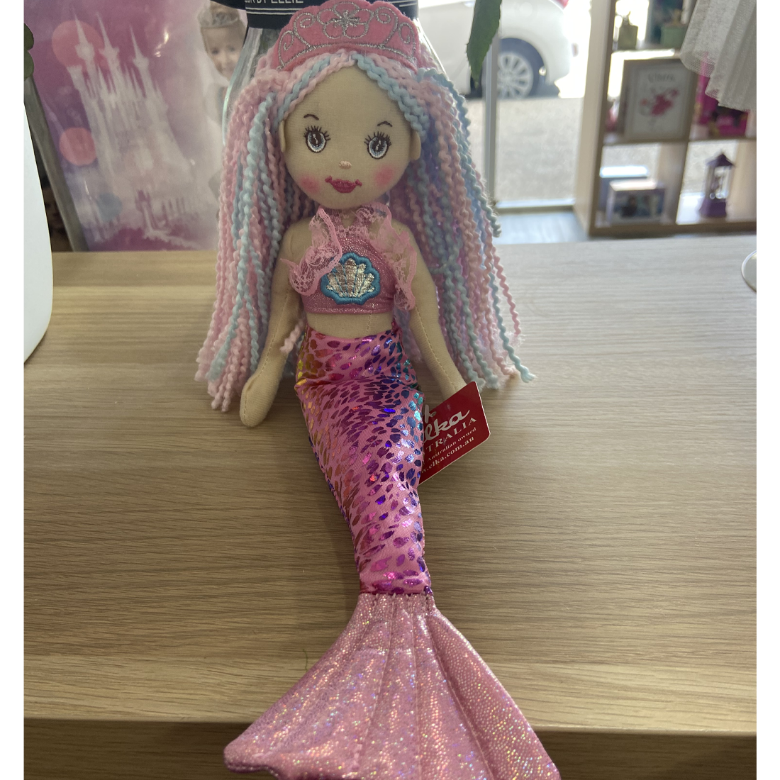 Stella The Pink Sequin Mermaid Doll The Fairy Shop