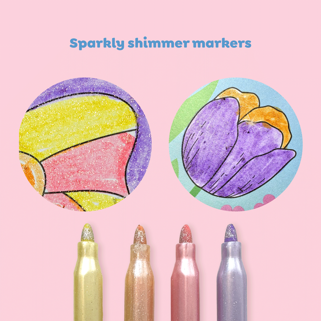 Tiger Tribe Shimmer Colouring Set - Little Fairy Land