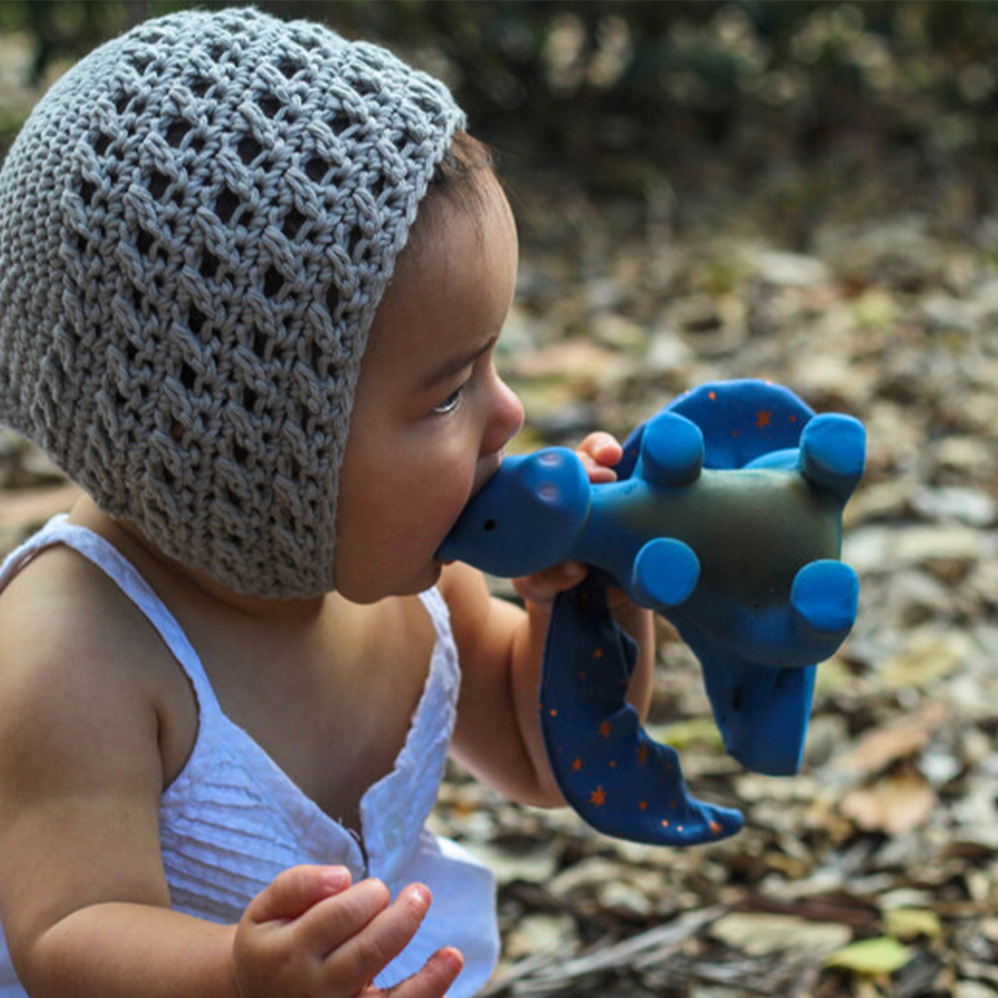 Tikiri 13cm Midnight Dragon Baby/Toddler Sensory/Chew Teether Toy
