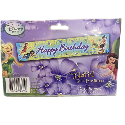 Tinker Bell and the Great Fairy Rescue Happy Birthday Banner