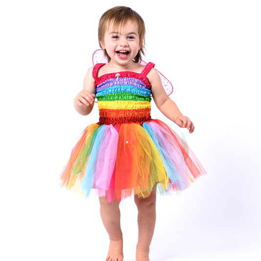 Rainbow Toddler Friendship Fairy Dress