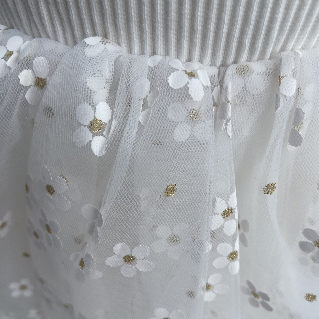 Toddler White Flower Fairy Dress 6-12 months