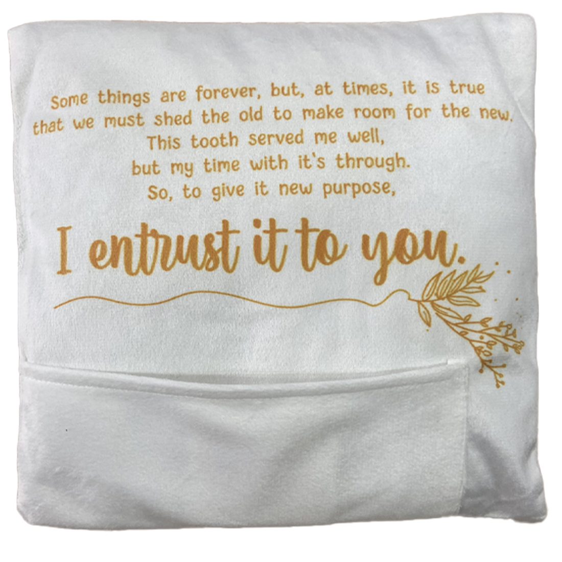 Tooth Fairy Pillow With Verse