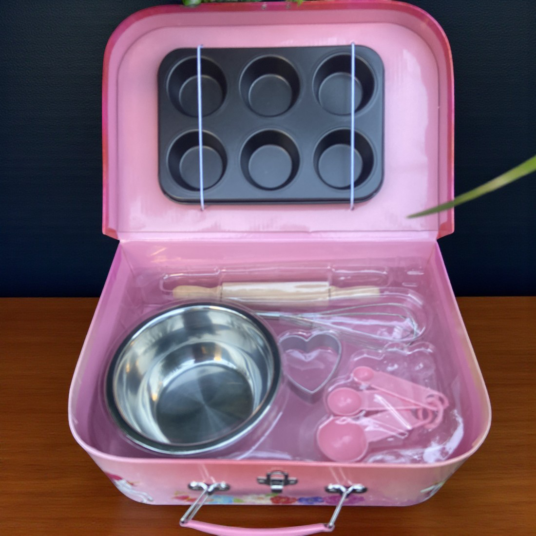 Unicorn Butterfly 6 piece Childs Baking Set & Carry Case