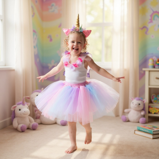 Unicorn Play Set - Skirt Top and Headband