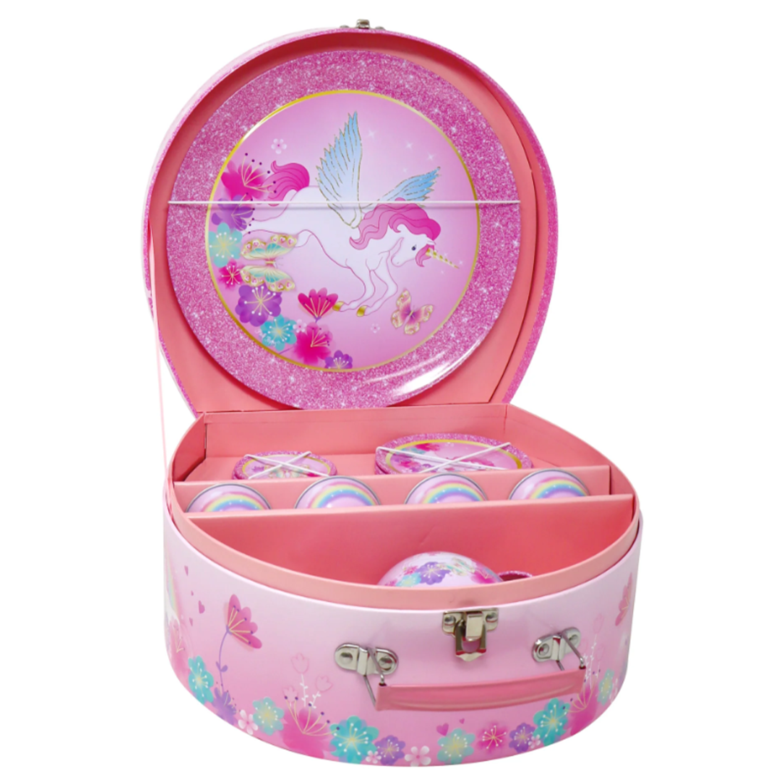 Unicorn Rainbow 15 Piece Tin Tea Set