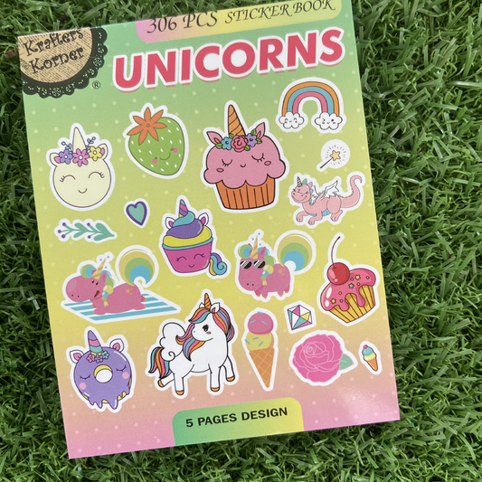 Unicorn Sticker Book 15 Sheets