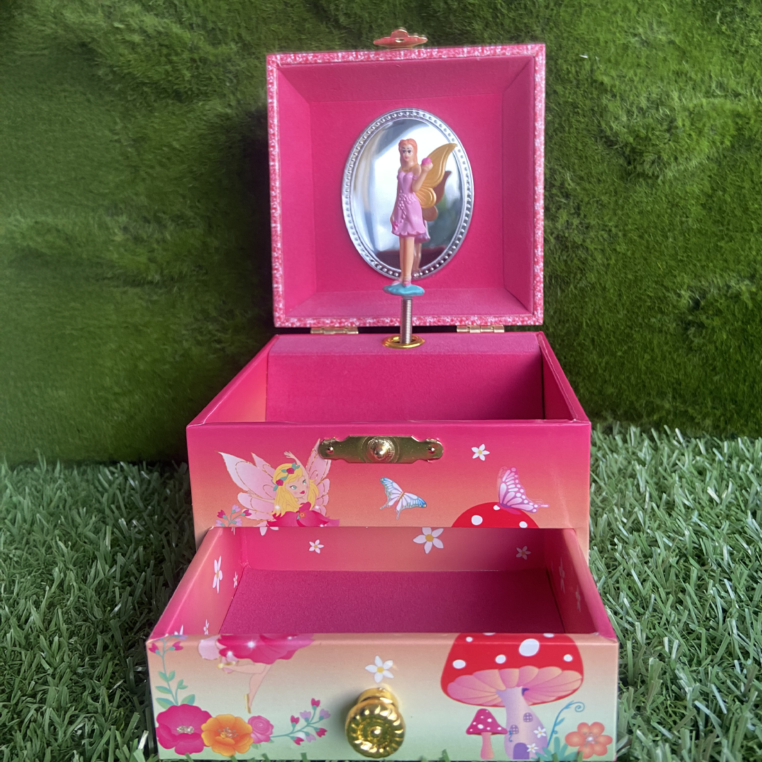 Unicorn & The Pixie Fairy Small Musical Jewellery Box