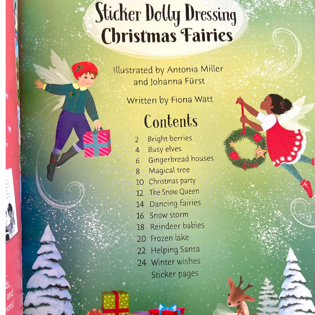 Usborne Sticker Dolly Dressing Christmas Fairies