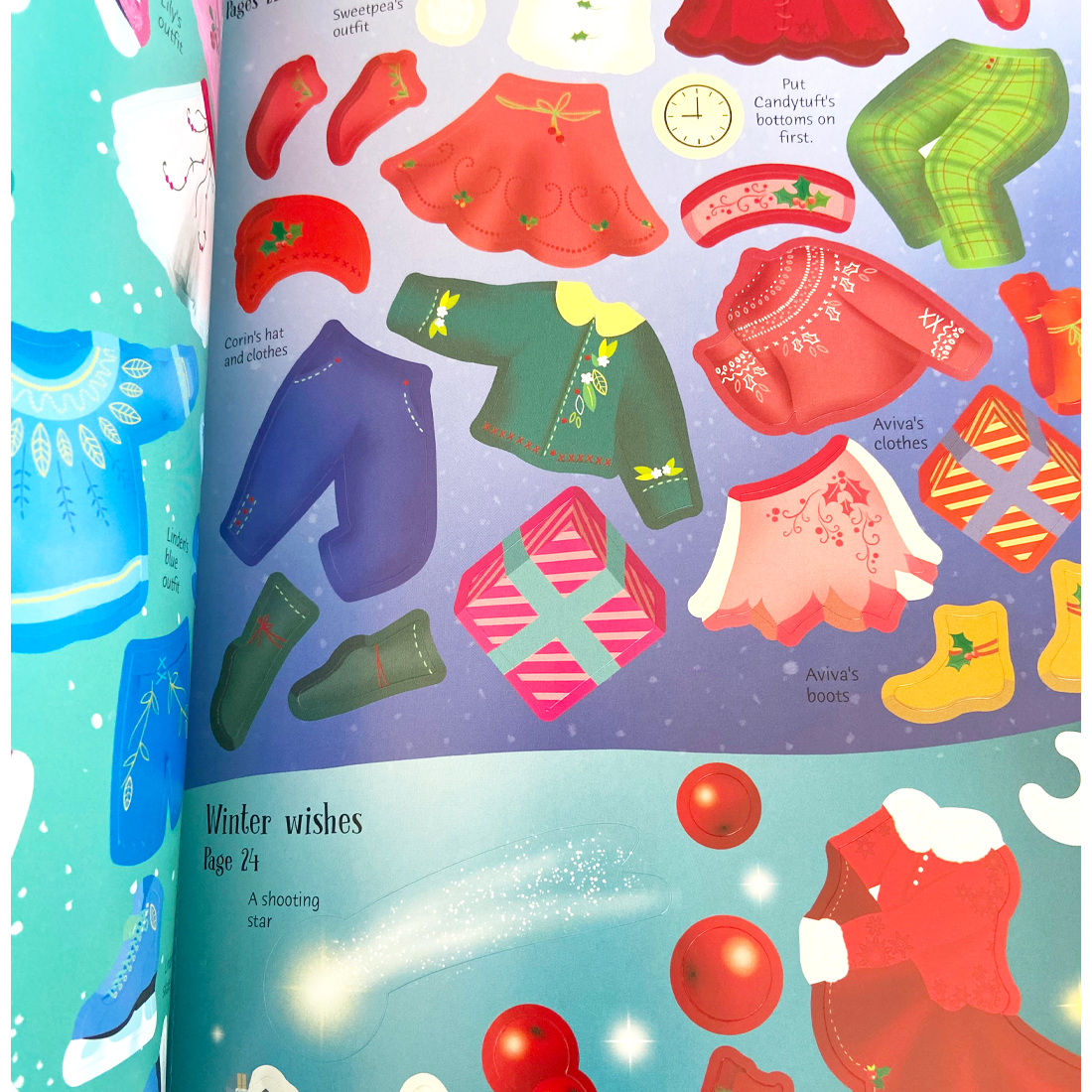 Usborne Sticker Dolly Dressing Christmas Fairies
