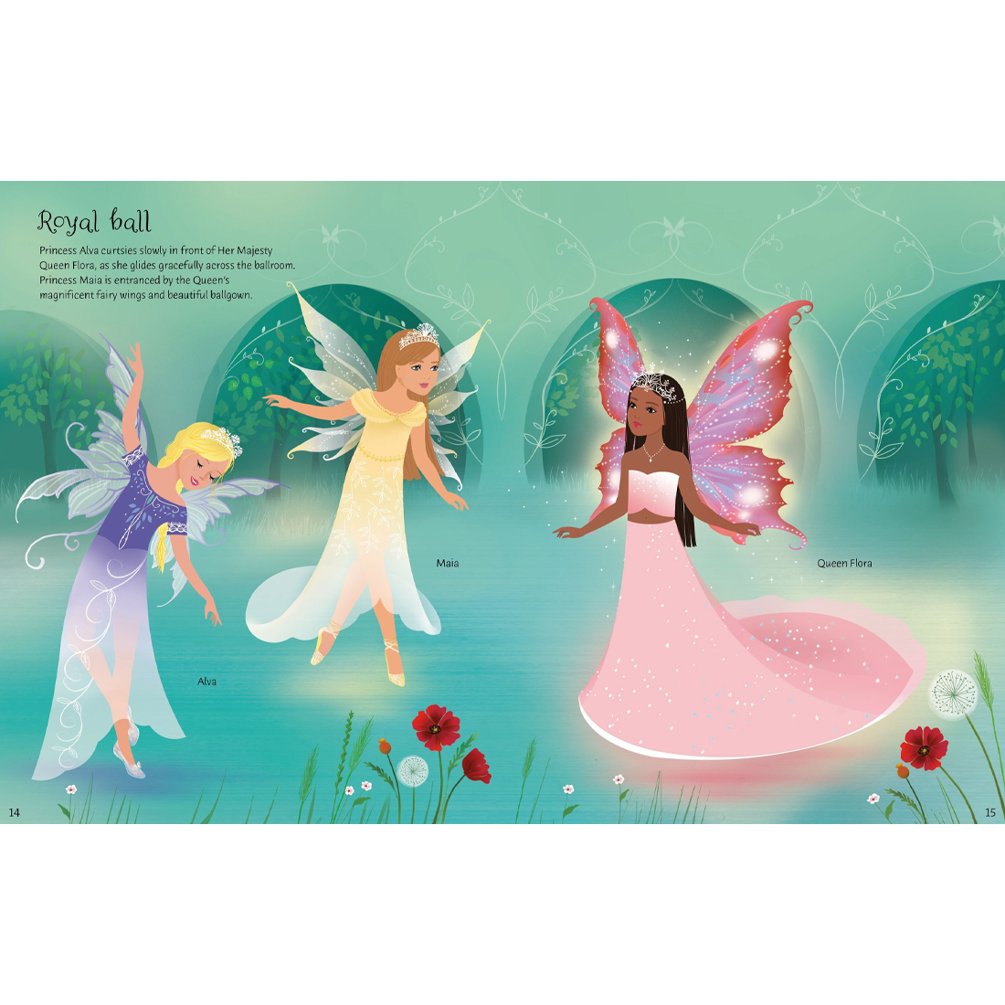 Usborne Sticker Dolly Dressing Fairy Princesses