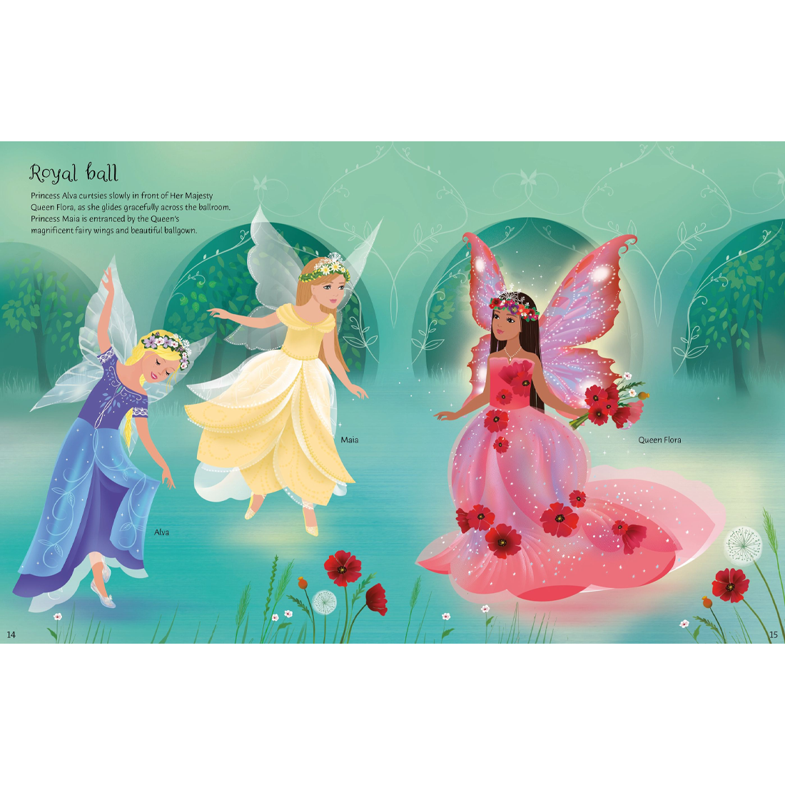 Usborne Sticker Dolly Dressing Fairy Princesses