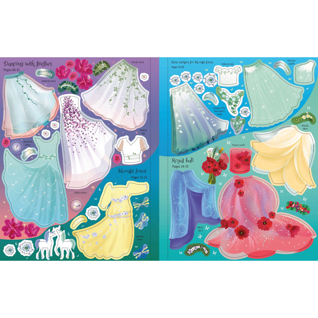Usborne Sticker Dolly Dressing Fairy Princesses
