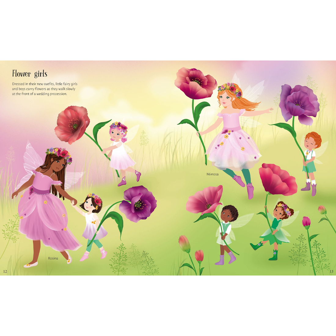 Usborne Sticker Dolly Dressing Fairy Wedding