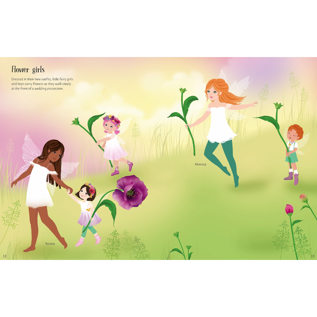Usborne Sticker Dolly Dressing Fairy Wedding