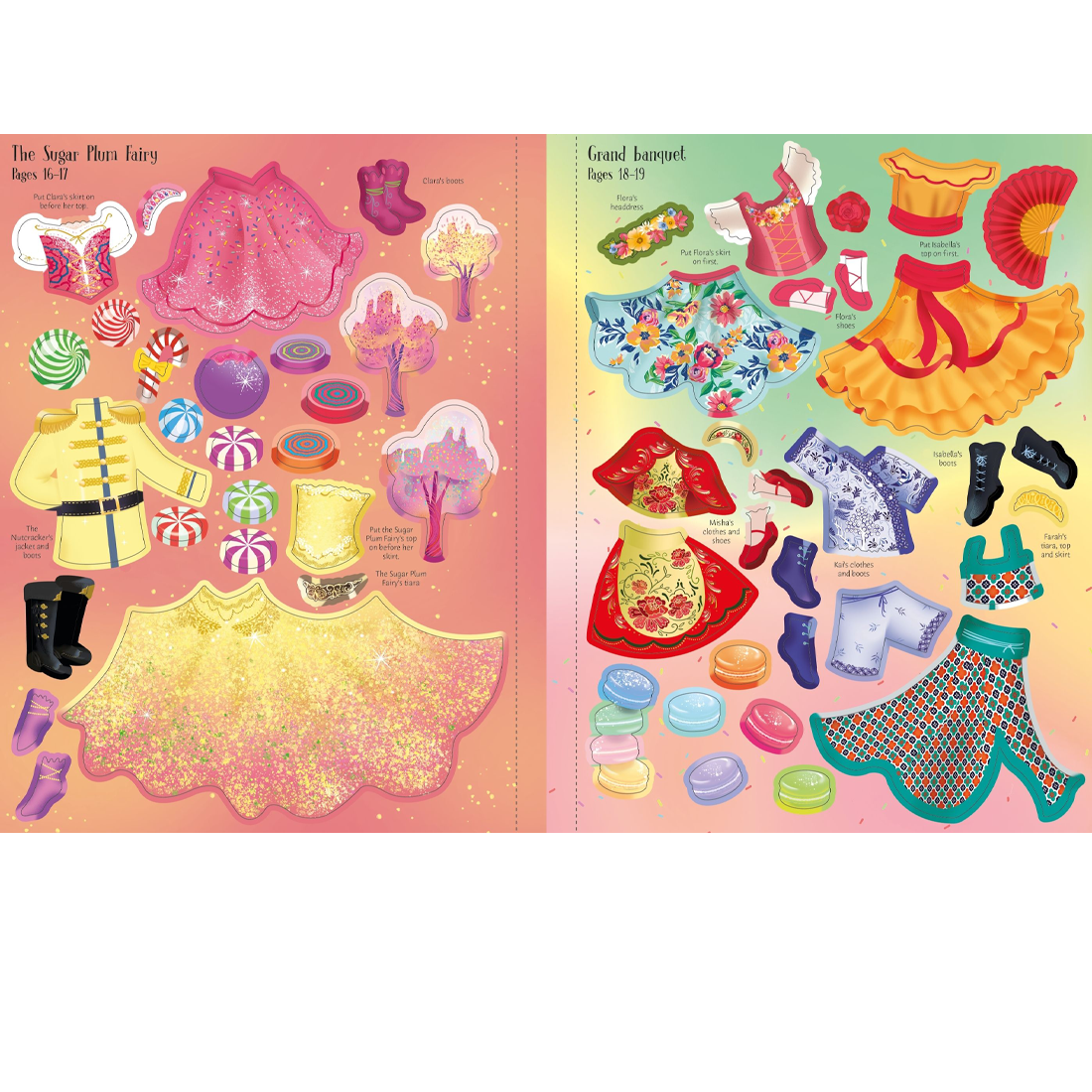 Usborne Sticker Dolly Dressing The Nutcracker