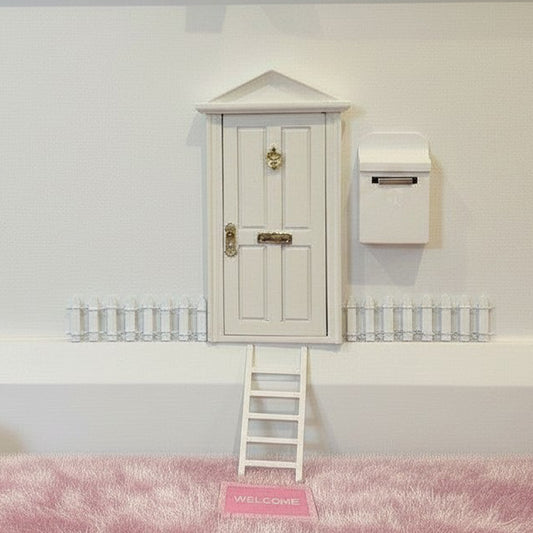 White Fairy Door Set
