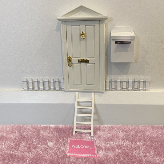White Fairy Door Set