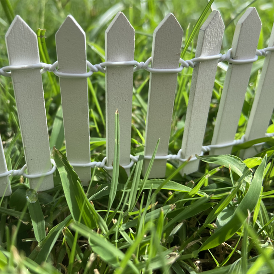 White Picket Fairy Fence 45cm x 5cm
