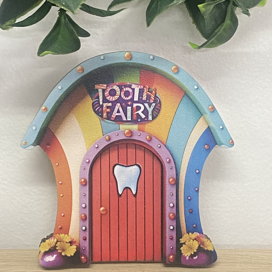 Wooden Tooth Fairy Door