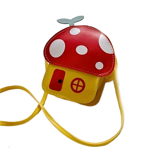 Yellow and Red Crossbody Toadstool Bag