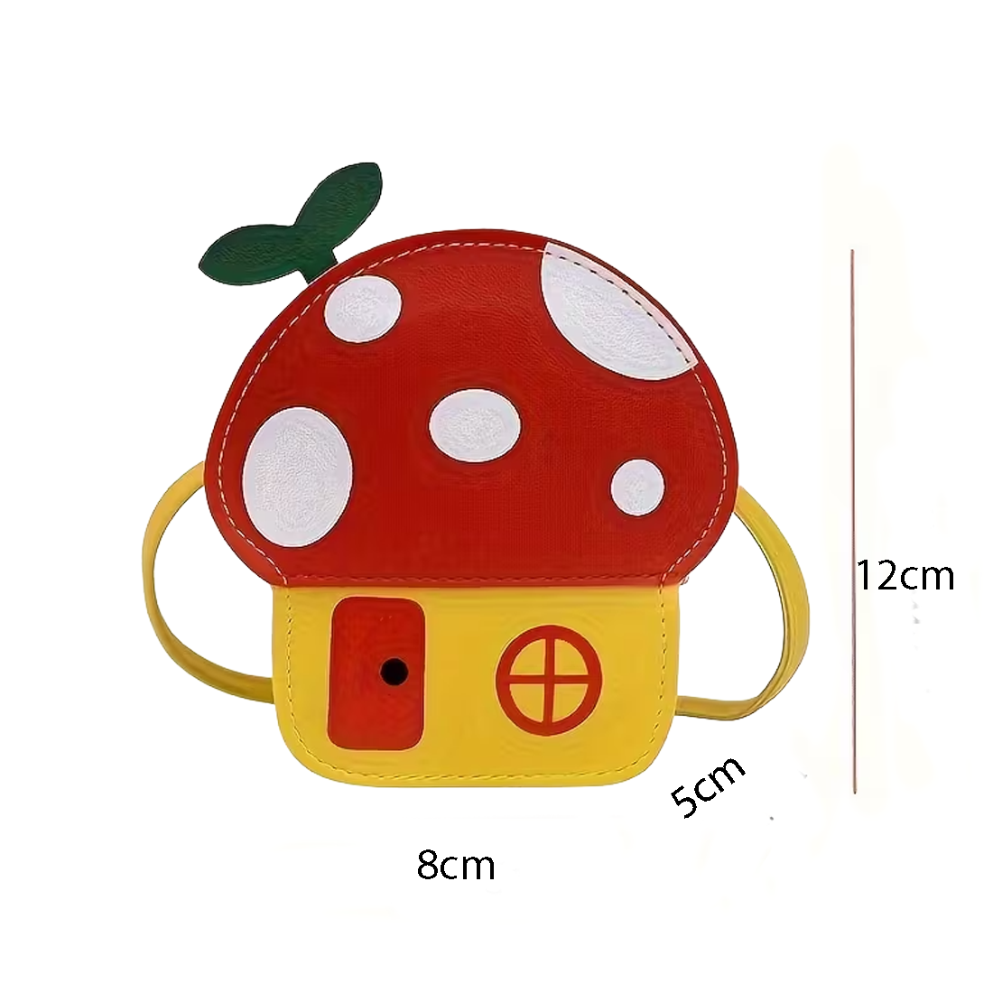Yellow and Red Crossbody Toadstool Bag