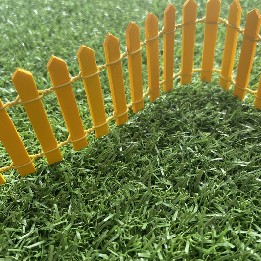 Yellow Fairy Garden Picket Fence 90cm x 5cm