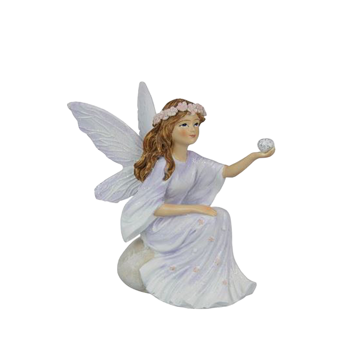 Fairy Sorcerer Sitting on a Rock Figurine