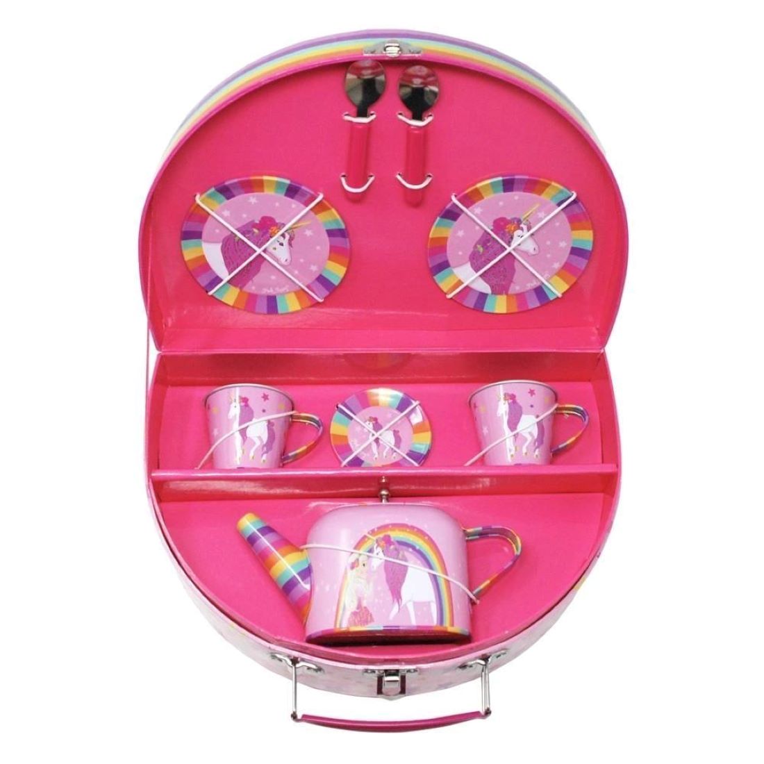 Princess & The Unicorn Tin Tea Set